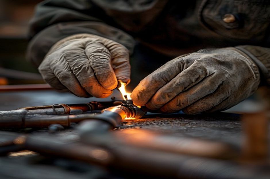 Gas line installation